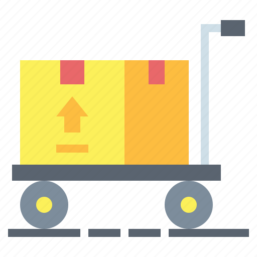 Box, carts, package, packing, shipping, transport, trolley icon - Download on Iconfinder