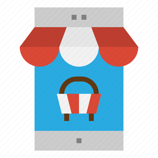 Basket, commerce, mobile, shopping icon - Download on Iconfinder