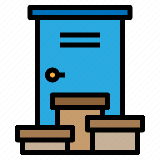 Delivery, door, home, logistics icon - Download on Iconfinder