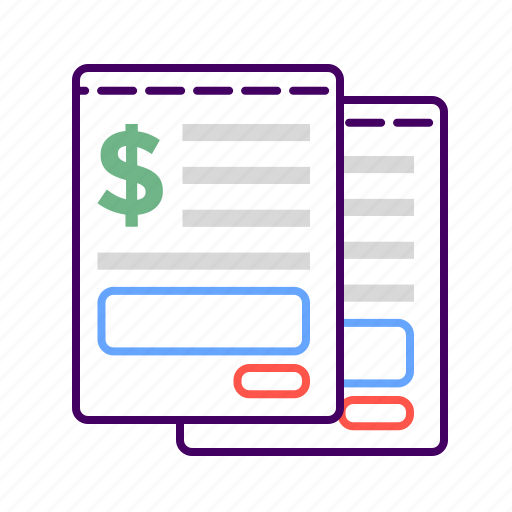 Bill, document, dollar, ecommerce, file, invoice icon - Download on Iconfinder