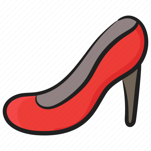Footwear, heel, heel shoe, high heels, women shoe icon