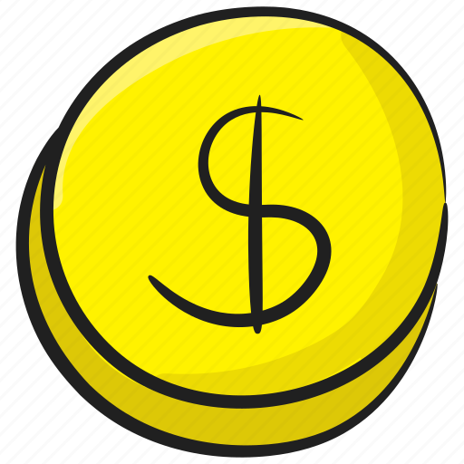 Asset, cash, currency coins, dollar coins, metallic money, money icon - Download on Iconfinder