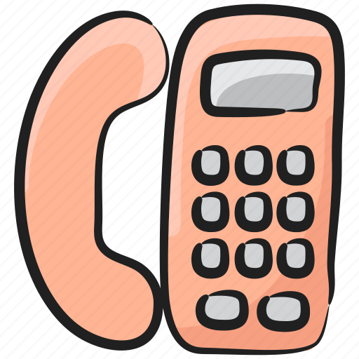 Cordless phone, landline, office phone, telecommunication, telephone icon - Download on Iconfinder