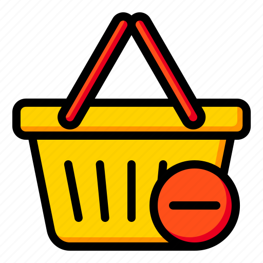 Basket, buy, cancel, minus icon - Download on Iconfinder