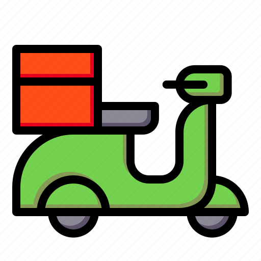 Bike, delivery, delivery bike, delivery scooter icon - Download on Iconfinder