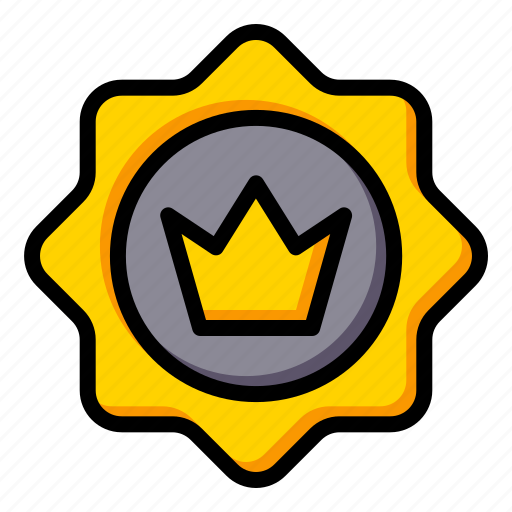 Crown, label, premium, premium quality icon - Download on Iconfinder