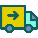 courier, send, delivery, car, truck