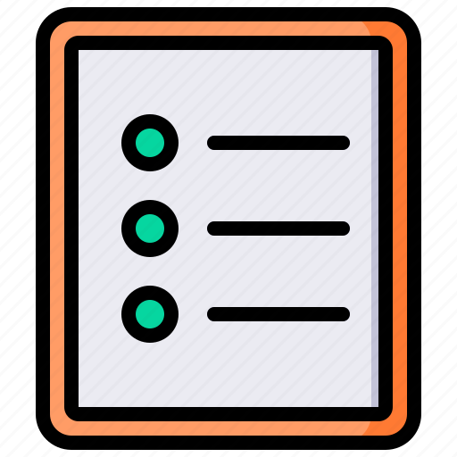 Order, list, checklist, document, file icon - Download on Iconfinder