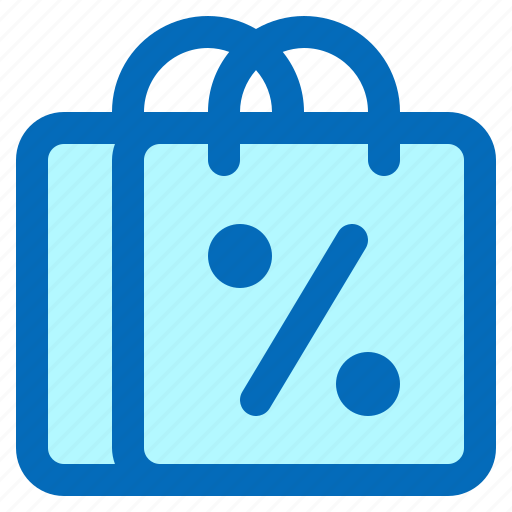 Ecommerce, shopping, discount shopping, discount shopping bag, bag, discount icon - Download on Iconfinder