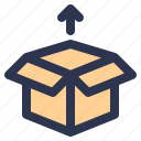 ecommerce, shopping, box export, export box, open box, cardboard 