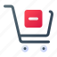 remove, cart, shopping, delete, ecommerce 