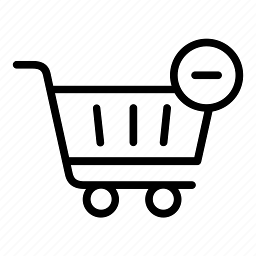 Remove, cart, trolley, shopping cart, e-commerce icon - Download on Iconfinder