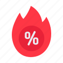 hot, sale, flame, discount