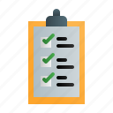 clipboard, checklist, document, write