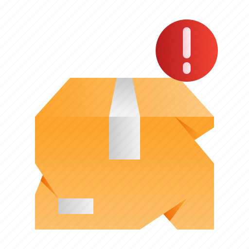 Damaged package, damaged, package, delivery icon - Download on Iconfinder