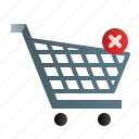 cart, delete cart, trolley, ecommerce