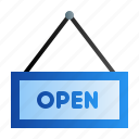 open, open board, shop, store