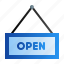 open, open board, shop, store 