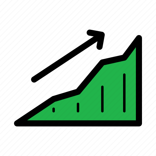 Analytics, chart, marketing, metrics, positive trend, up icon - Download on Iconfinder