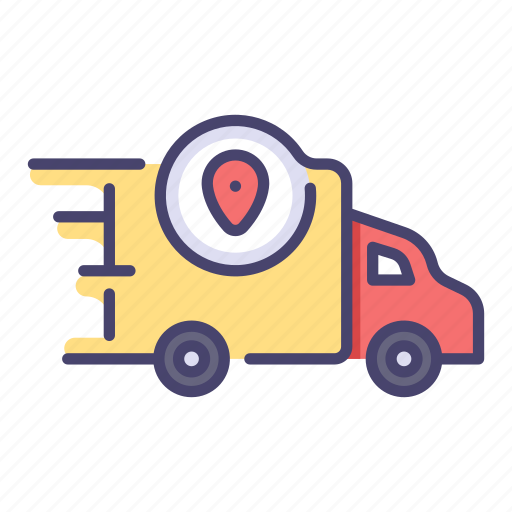 Delivery, fast, location, map, service, transport, transportation icon - Download on Iconfinder