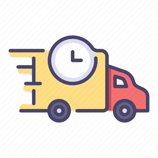 Delivery, fast, map, service, time, transport, transportation icon - Download on Iconfinder