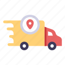 delivery, fast, location, map, service, transport, transportation