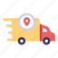 delivery, fast, location, map, service, transport, transportation 