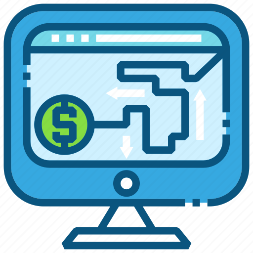 Business, computer, dollar, finance, marketing, money, path icon - Download on Iconfinder