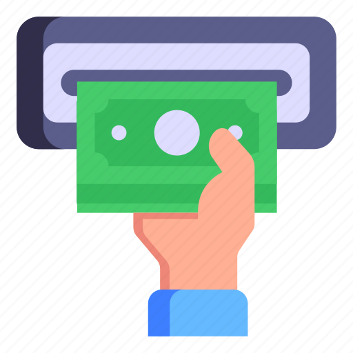 Atm, cash withdrawal, money withdrawal, cash, money icon - Download on Iconfinder