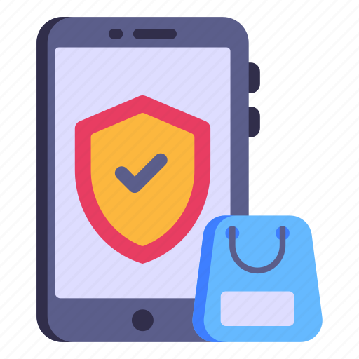 Shopping safety, ecommerce security, shopping, verified security, mobile security icon - Download on Iconfinder