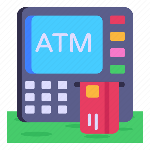 Card insert, atm, teller machine, instant money, transaction icon - Download on Iconfinder