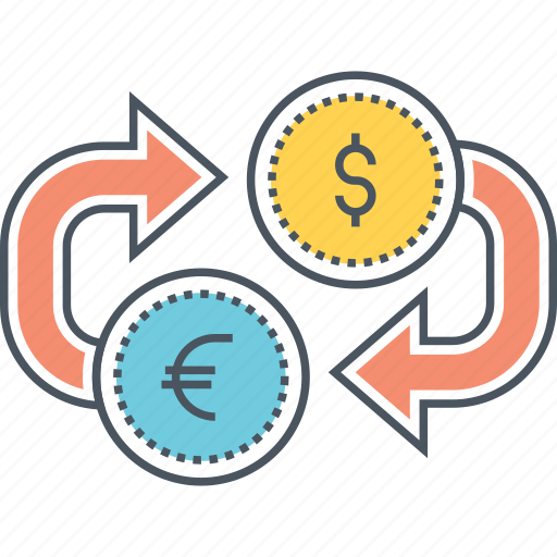 Currency exchange, eur to usd, money exchange, usd to eur icon - Download on Iconfinder