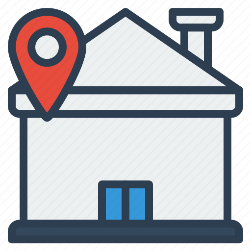 Ecommerce, house, pin, location, home icon - Download on Iconfinder