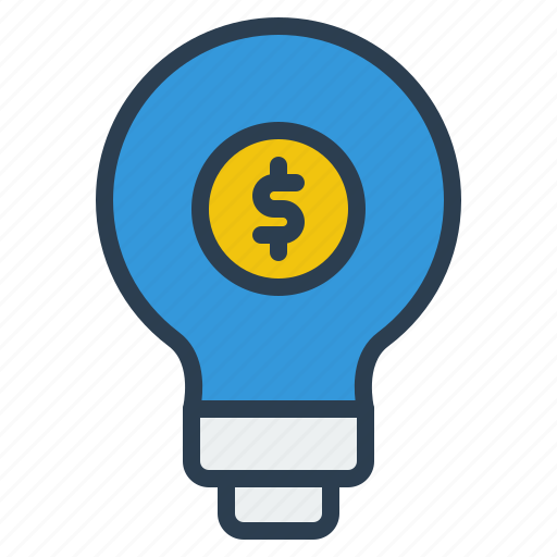 Lamp, idea, light, coin, bulb icon - Download on Iconfinder