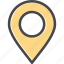 ecommerce, location, map, pin 