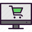 cart, online, shopping, e- commerce