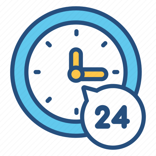 Clock, customer, hours, open, service, support, time icon - Download on Iconfinder