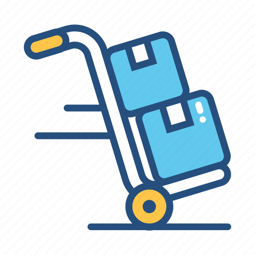 Commerce, delivery, dolly, freight, package, service, shipment icon - Download on Iconfinder