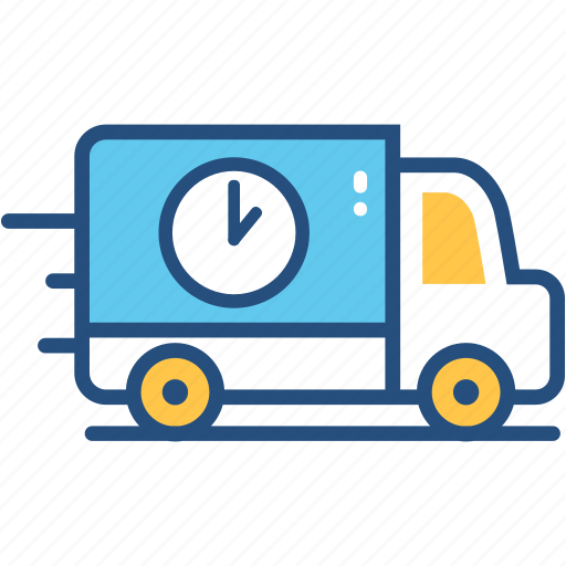 Delivery, package, service, shipping, time, transport, truck icon - Download on Iconfinder