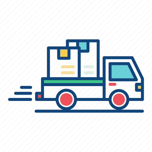 Delivery, package, service, shipping, transport, truck, van icon - Download on Iconfinder