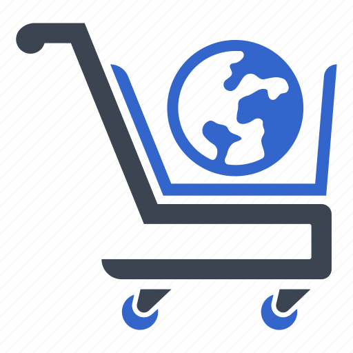 Cart, e commerce, global, international, shopping icon - Download on Iconfinder