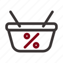 basket, cart, tote, container, shopping, hamper, bin