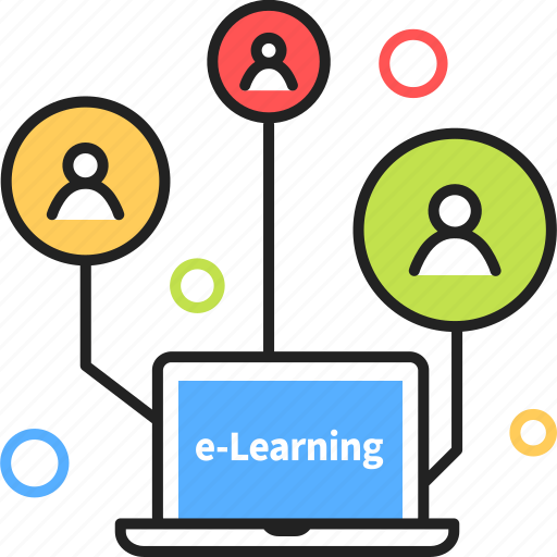 Elearning, laptop, connection, learning, e-learning icon - Download on Iconfinder