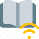 open, book, wireless, education