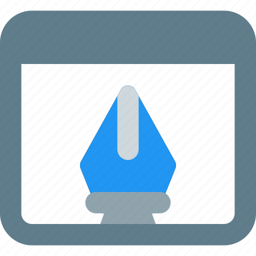 Pentool, browser, education icon - Download on Iconfinder