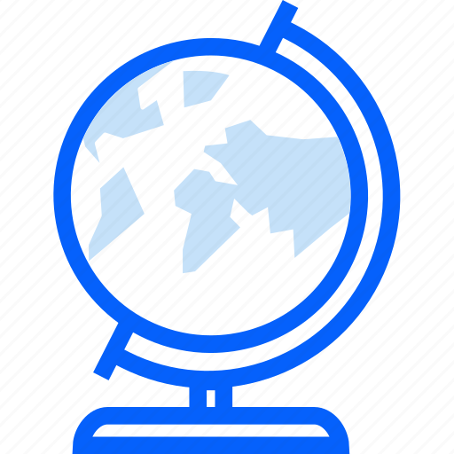Globe, geography, world, earth, education, school, learning icon - Download on Iconfinder
