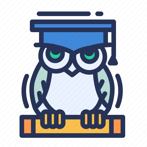 Learning, owl, scroll, wisdom icon - Download on Iconfinder