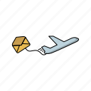 email, mail, message, letter, envelope, airplane, send