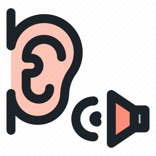 Ear, listen, speak, speaker, sound, listening, sound waves icon - Download on Iconfinder