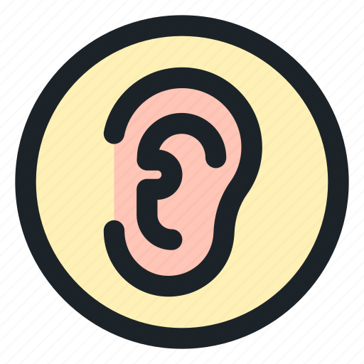 Ear, listen, listening, ears, anatomy, hear, human icon - Download on Iconfinder